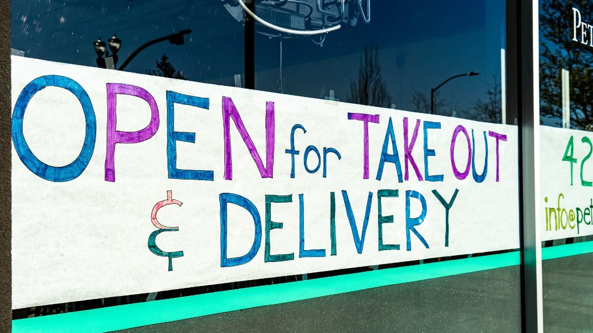 A restaurant in Everett, Washington, that is closed except for takeout and delivery due to the novel coronavirus pandemic.