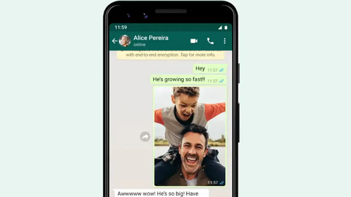 WhatsApp image update