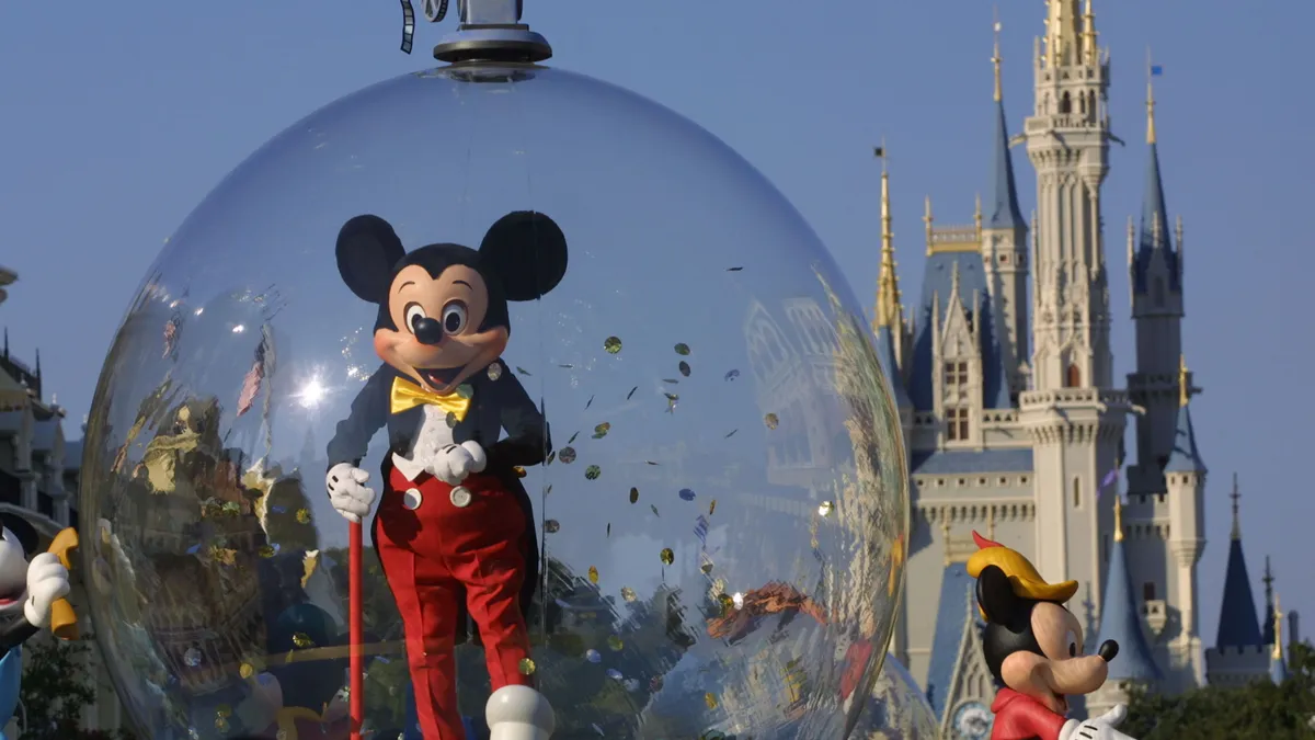 Mickey Mouse in Disney World parade