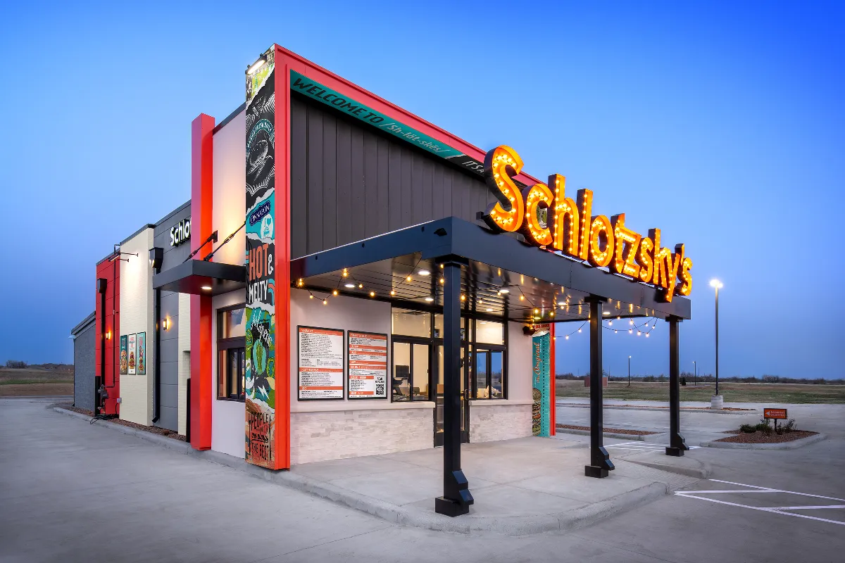 An image of a drive-thru building