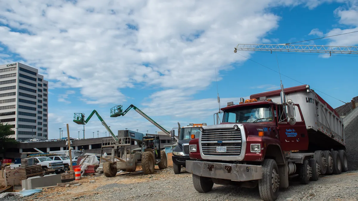 Photo of work on a construction site