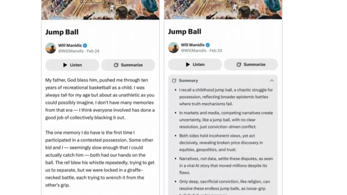 X articles summaries