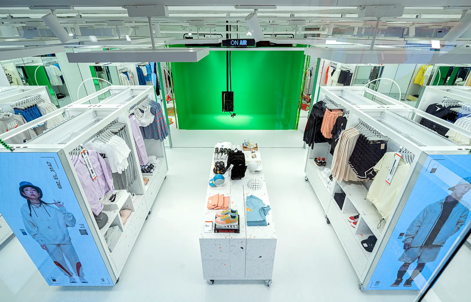 A display of clothing in a Nike Style store in Seoul, South Korea.