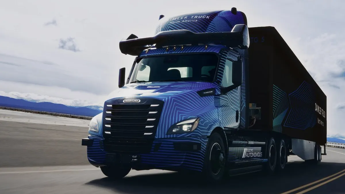 Daimler Truck, autonomous, Freightliner eCascadia