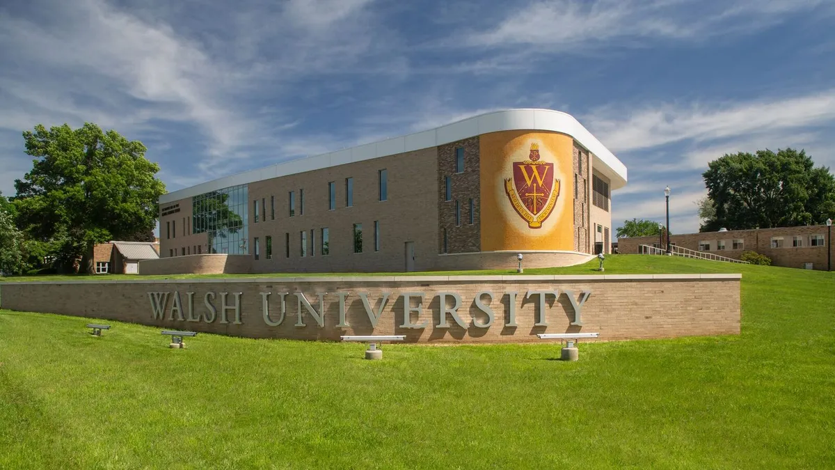 Walsh University campus, in Ohio