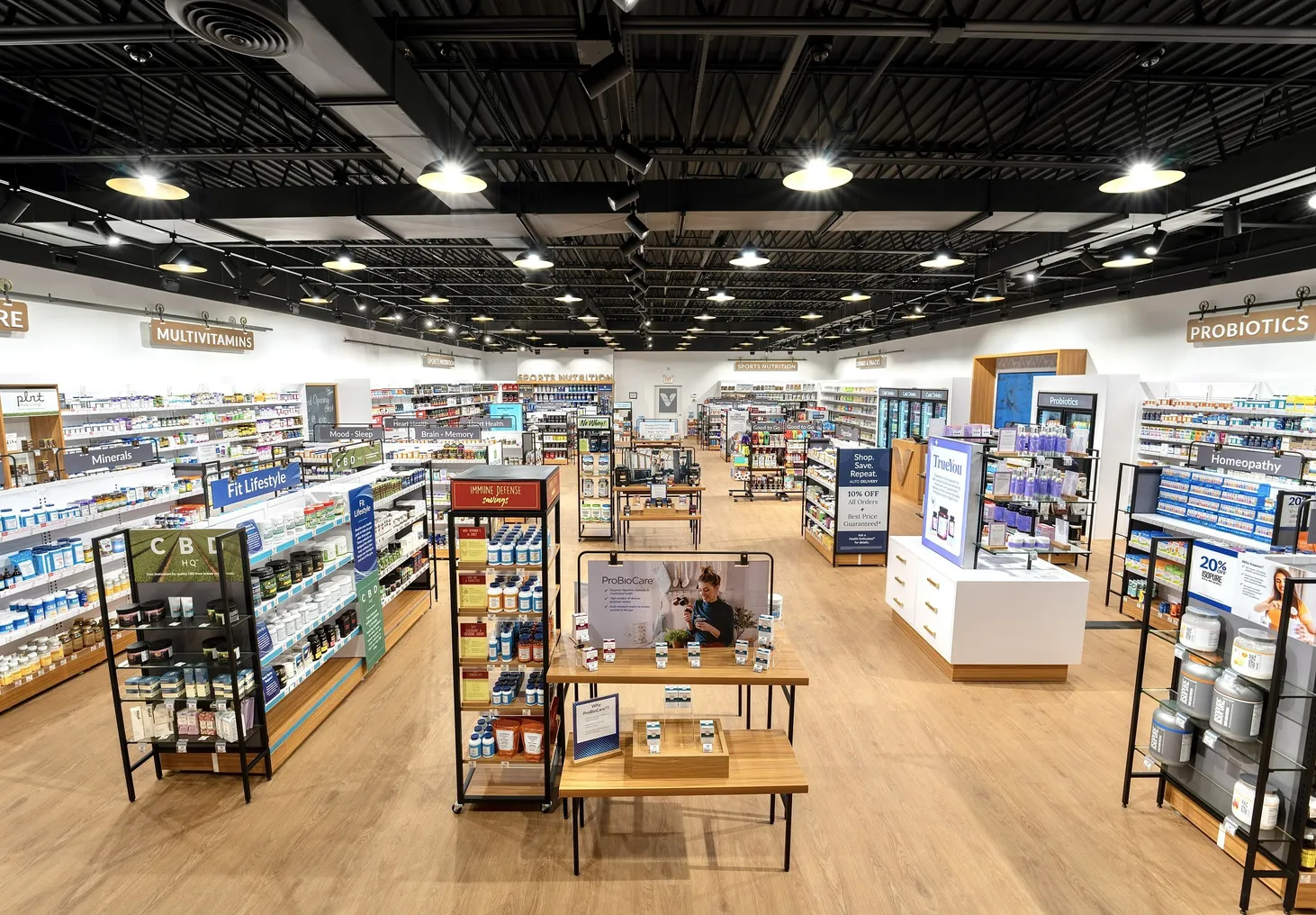 Interior shot of a Vitamin Shoppe store.