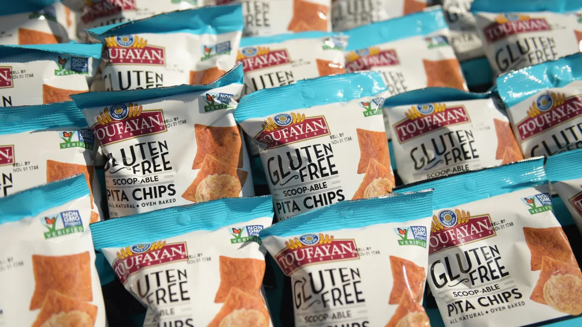 A view of Toufayen gluten free chips