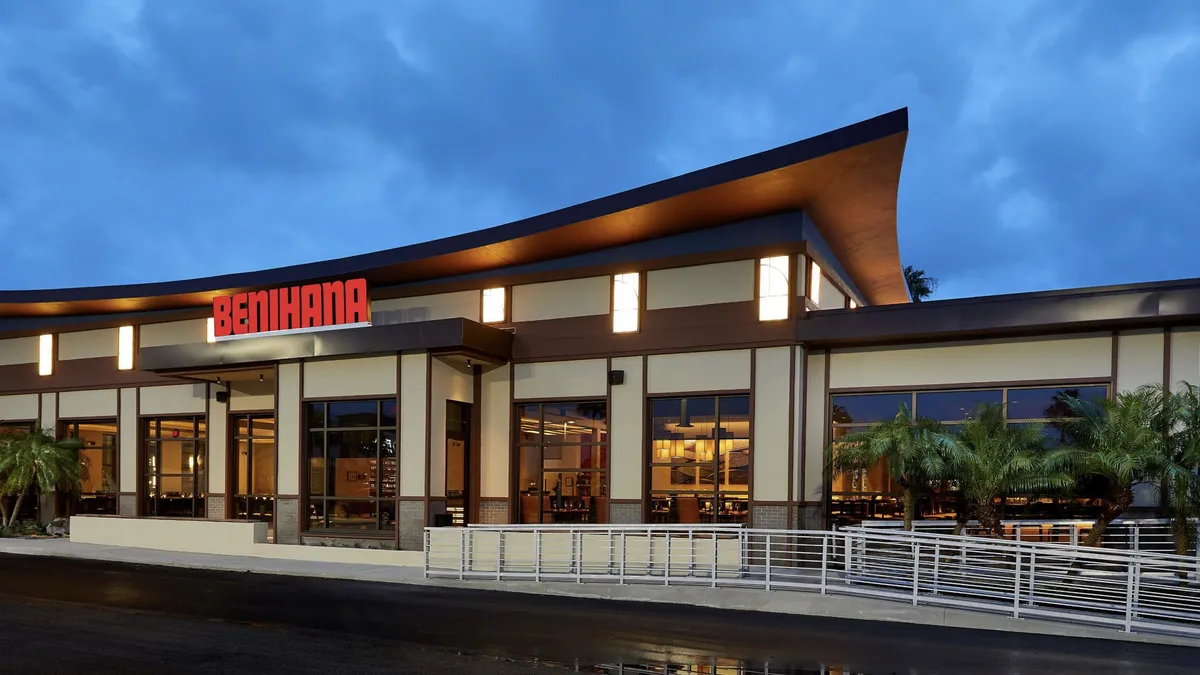 The exterior of a Benihana