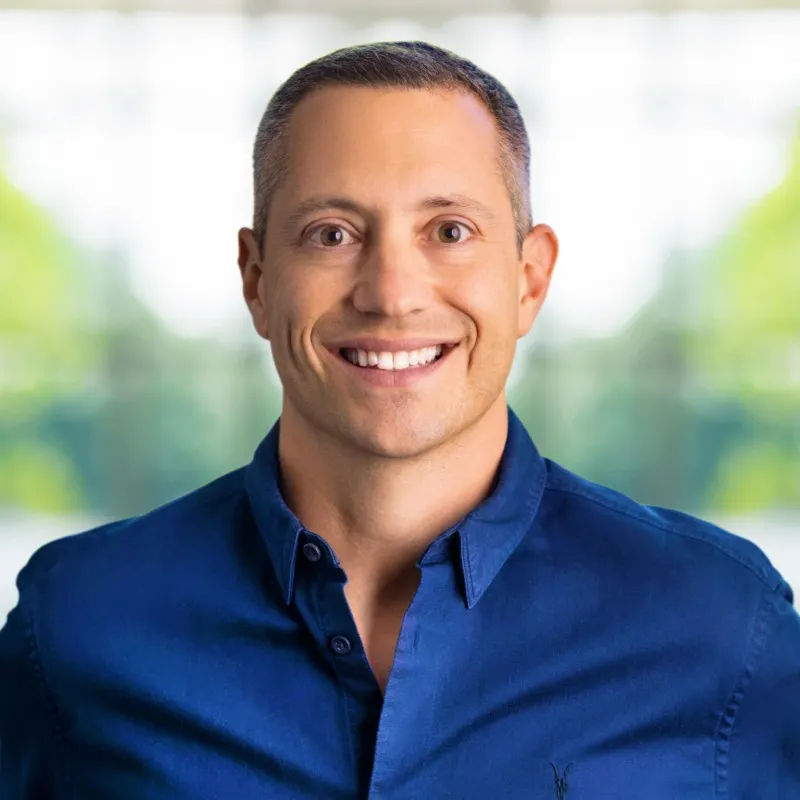 A portrait of Scott Hirsch, CEO of Firefly Biologics.