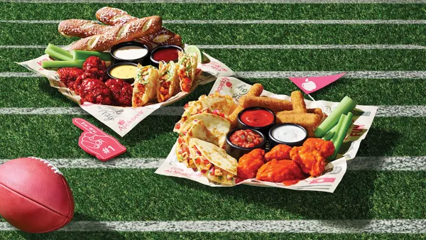 Applebee's Ultimate Trio on a football field