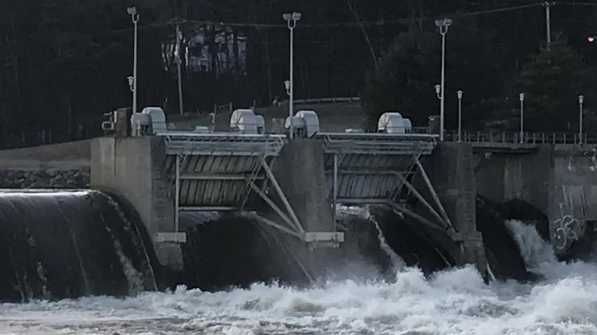 Brookfield Renewable 16-MW Brunswick Hydroelectric Project on the Androscoggin River in Brunswick and Topsham, Maine.