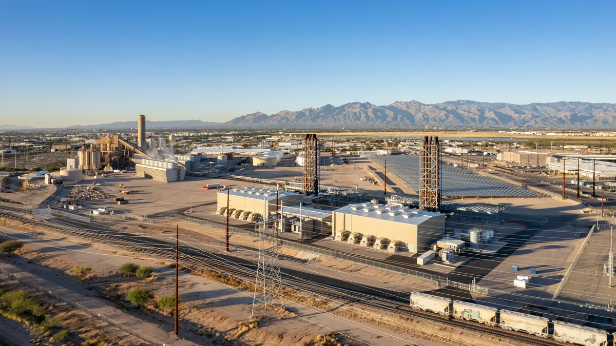 Tucson Electric Power plant with ten gas-fueled engines