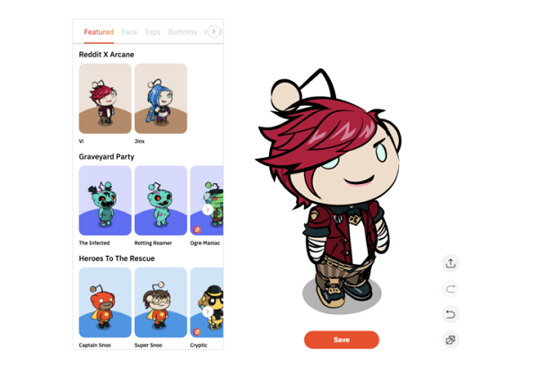 Reddit character avatars