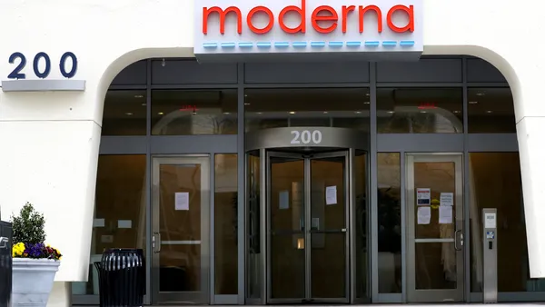 Moderna's headquarters in Cambridge, MA.