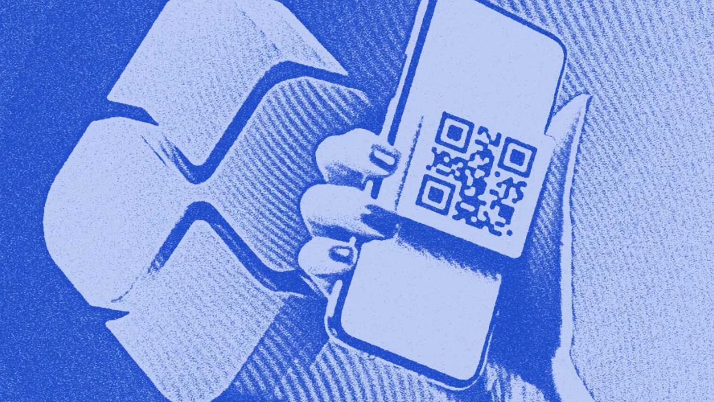 QR code on phone