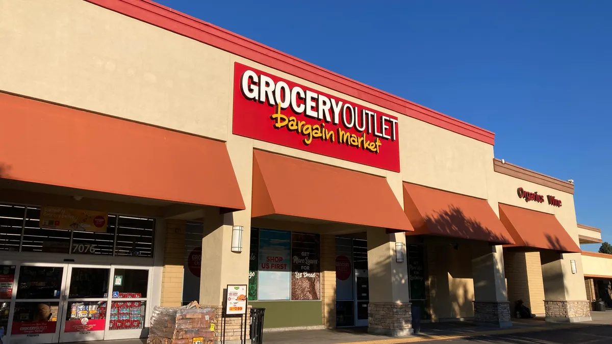 Exterior of a grocery store.