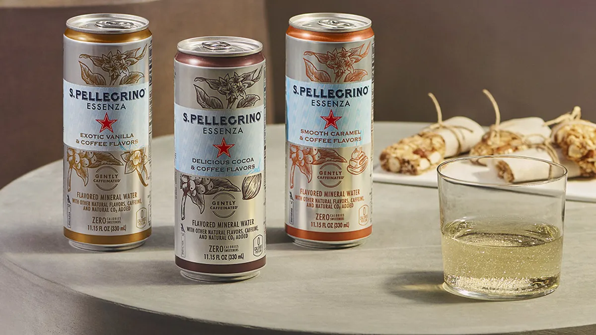 Nestle, sparkling water, caffeine