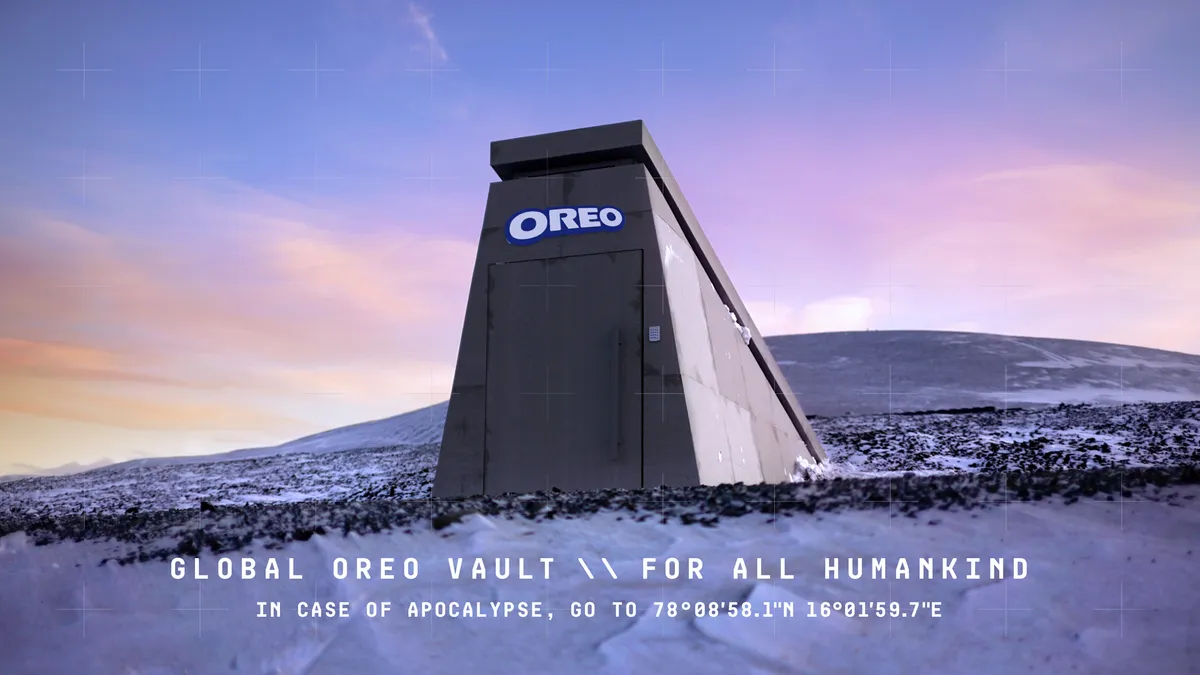 Oreo builds a protective vault to keep Oreos safe from passing asteroid