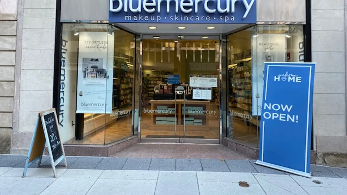 Bluemercury storefront.