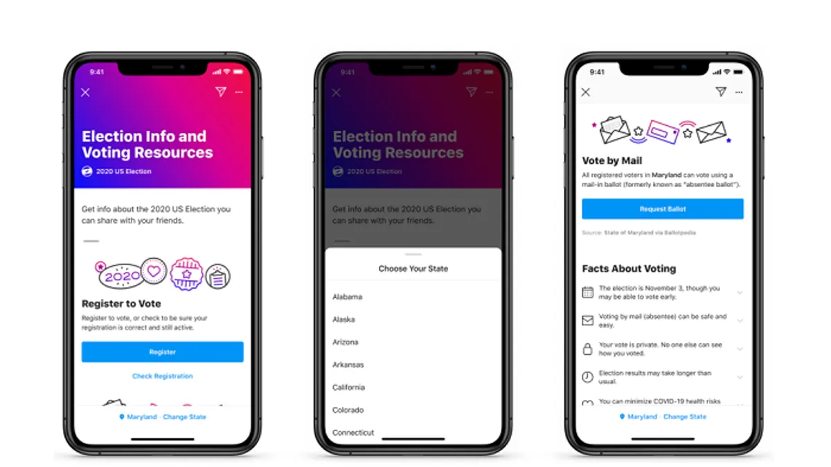 Facebook Voting Center
