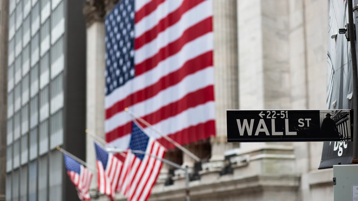 Flags fly at full staff outside NYSE