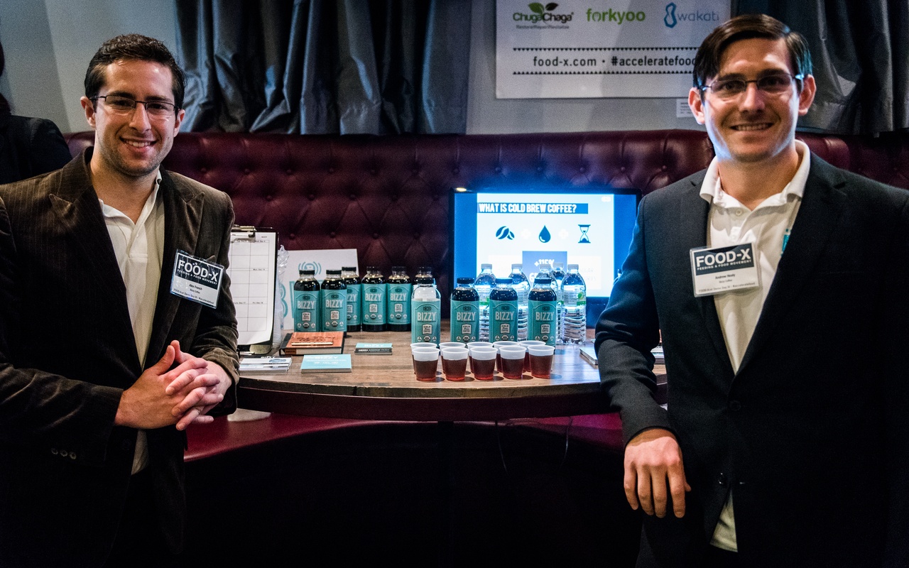 Bizzy Coffee startup co-founders Alex French and Andrew Healy