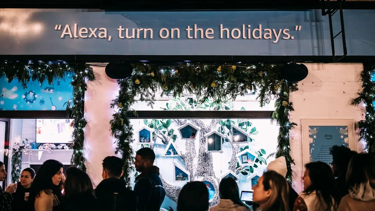 Amazon's holiday window showcases Alexa-enabled interactive experiences