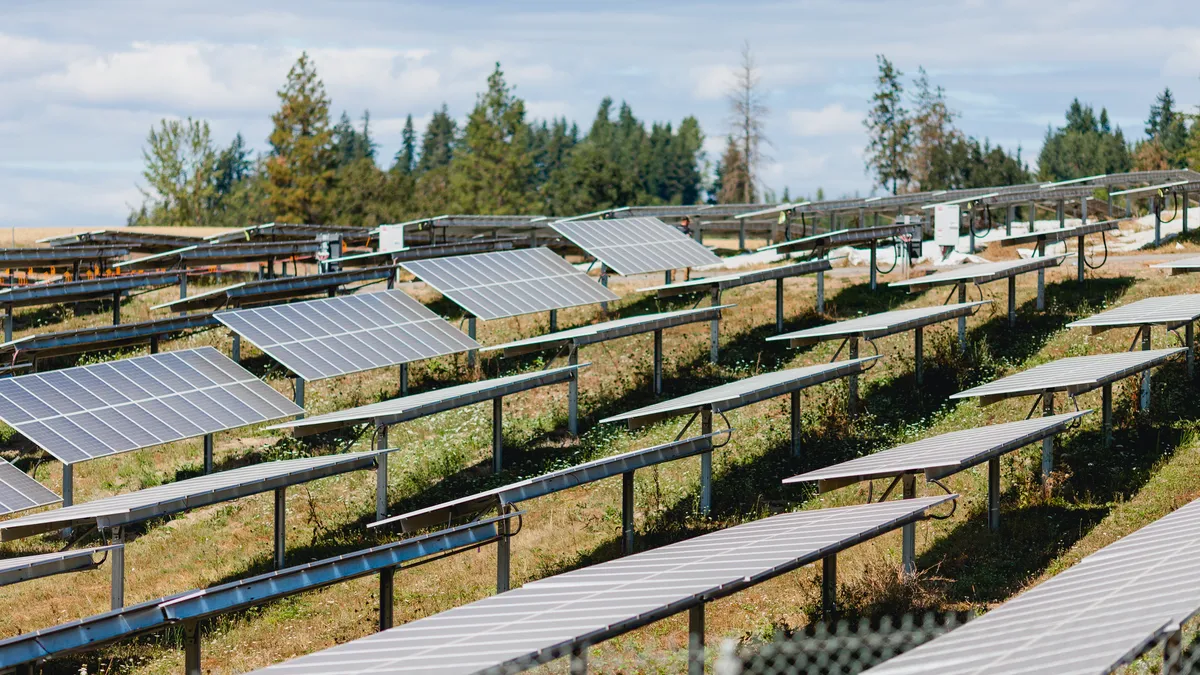 Solar panels in Oregon.