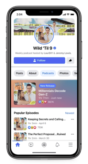 Facebook podcasts