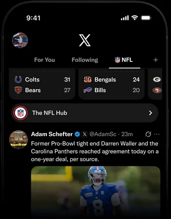 X NFL gametime