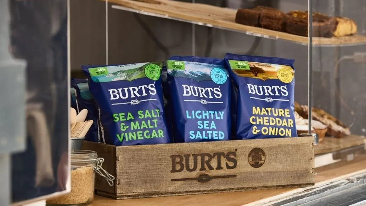 3 bags of Burt's chips