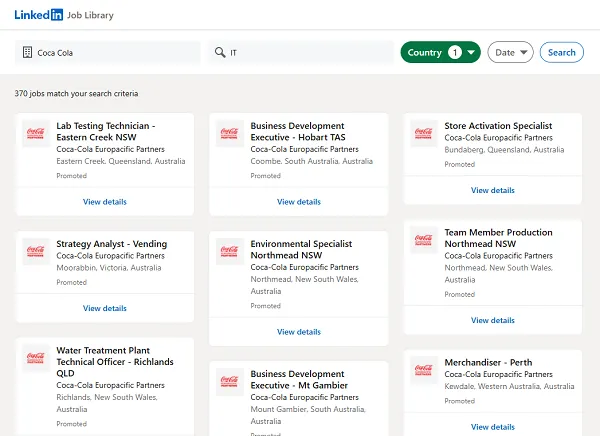 LinkedIn Job Library