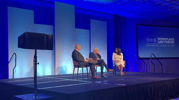 A panel takes the stage at the 2024 SHRM Workplace Law Forum