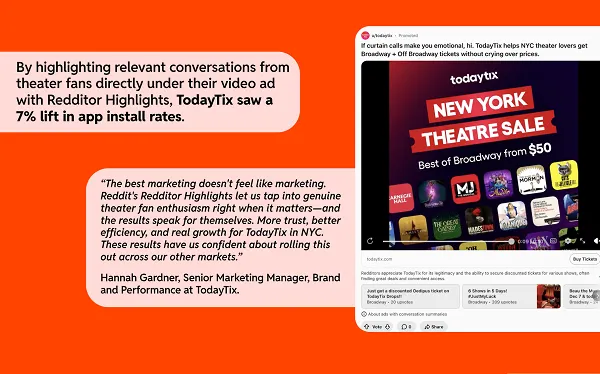 Reddit highlights ads