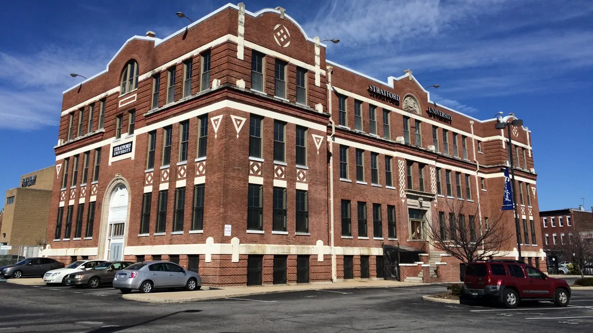 Stratford University campus in Baltimore