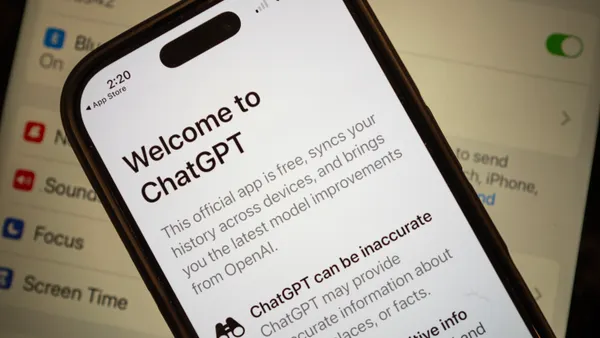A phone screen reads "Welcome to ChatGPT".