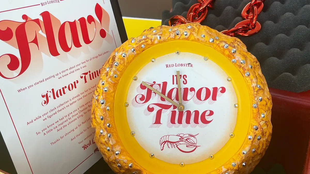 Flavor Flav clock for Red Lobster