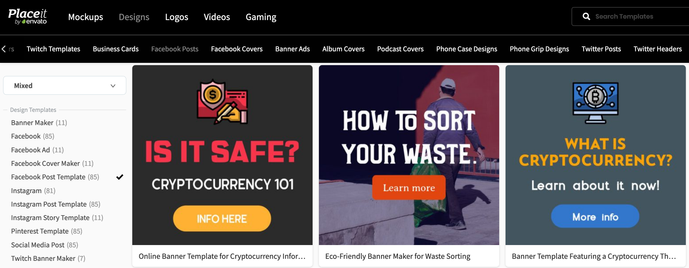 Placeit social media images