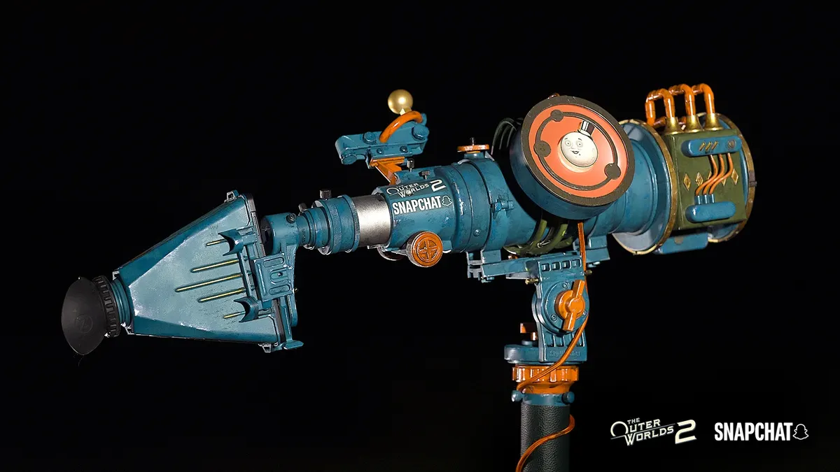 A telescope inspired by in-game items from The Outer Worlds 2