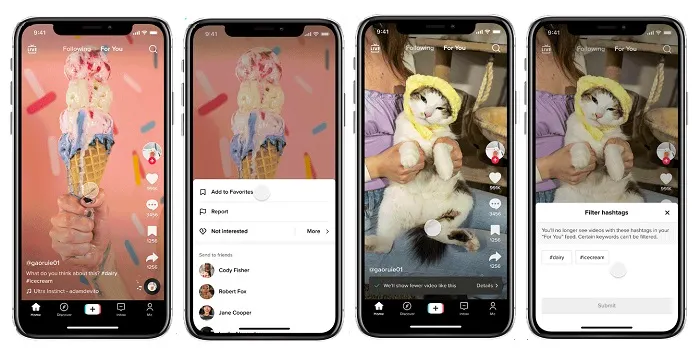 TikTok keyword filters