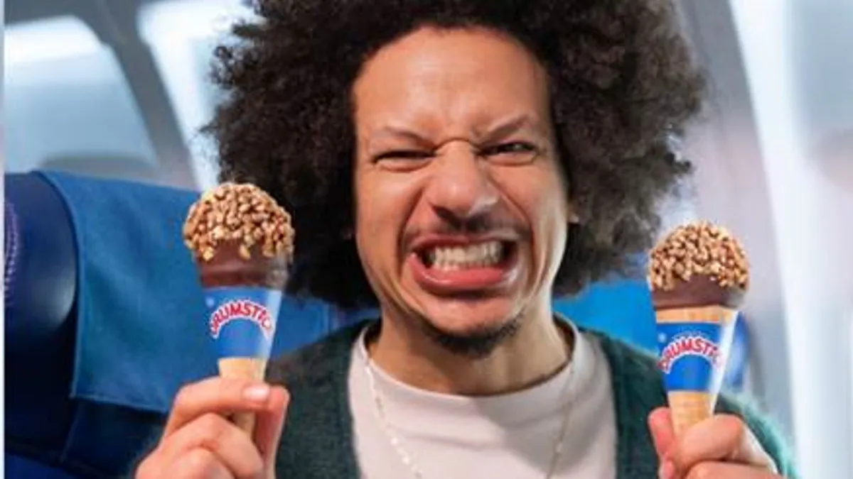 Eric Andre for Drumstick's Super Bowl LVIII ad.