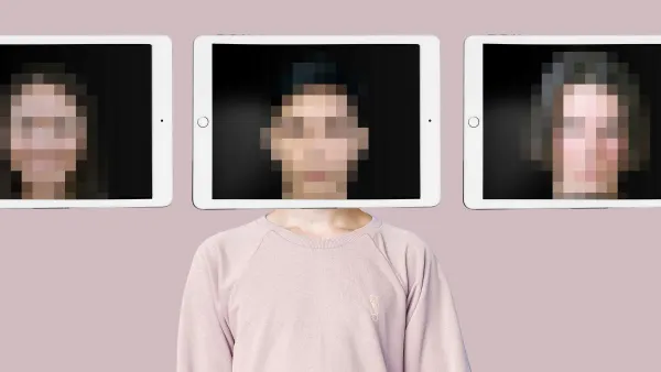 Changing face using AI generated deepfake technology