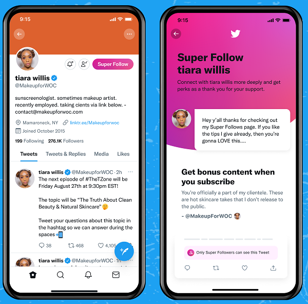 Twitter Super Follow