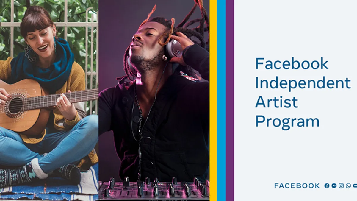 Facebook independent artists program