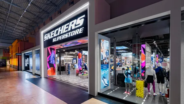 The exterior of Skechers' performance store in Miami, Florida
