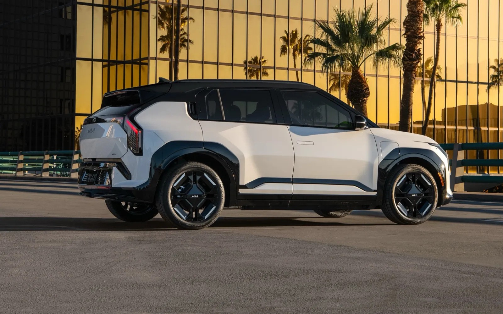 The 2027 Kia EV3 in U.S. specification, in the sun