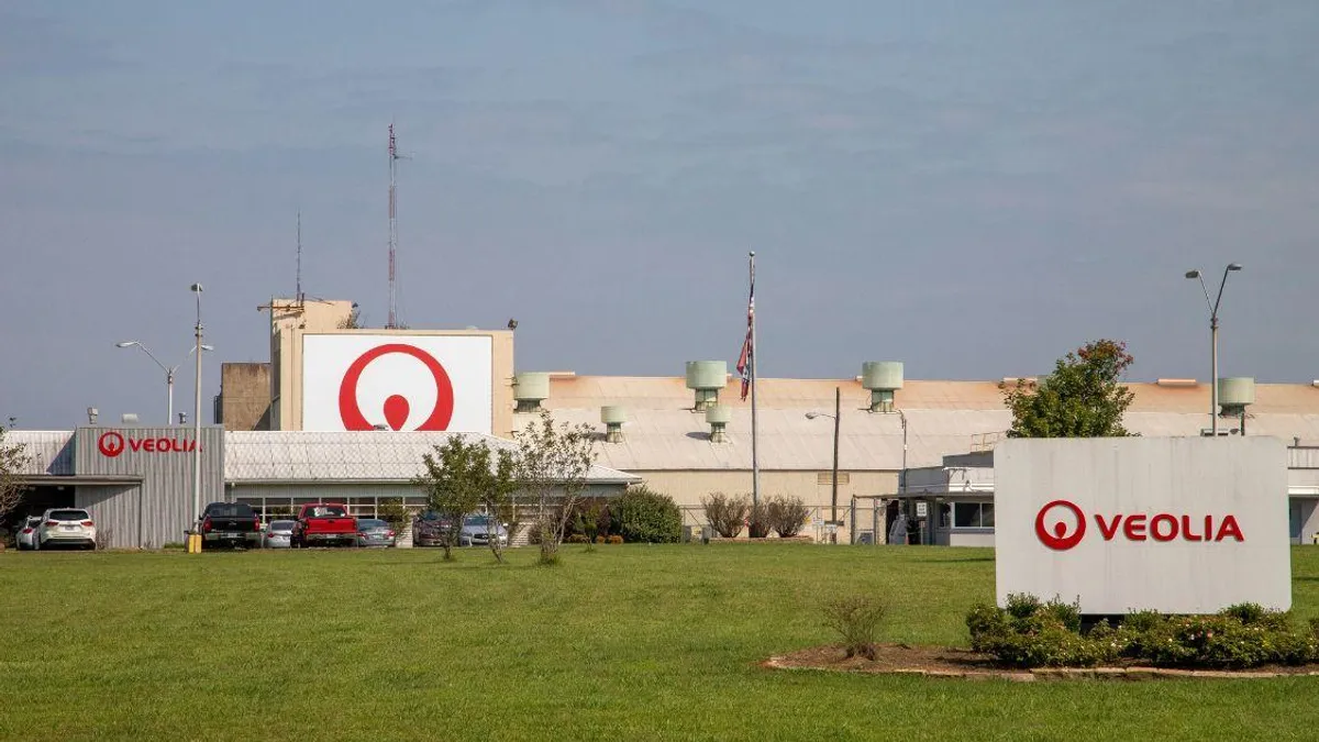 Exterior of Veolia building in Gum Springs, Arkansas