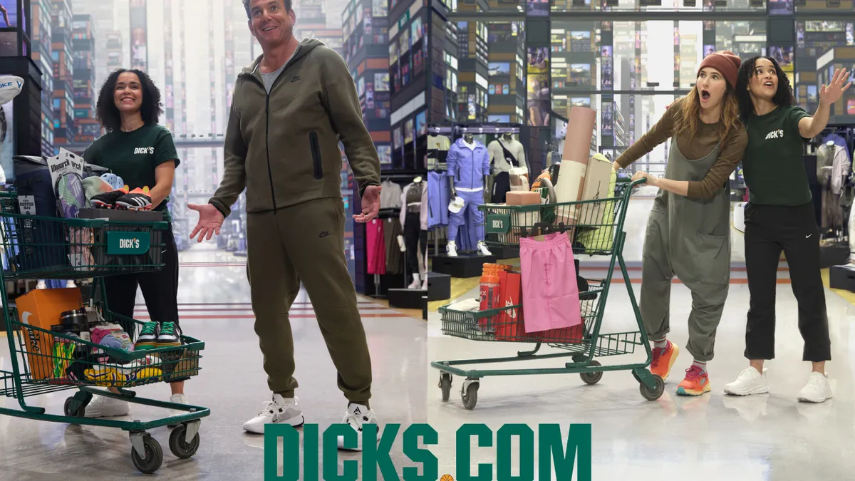 Actors Kathryn Hahn and Will Arnett star in a new ad campaign from Dick's Sporting Goods