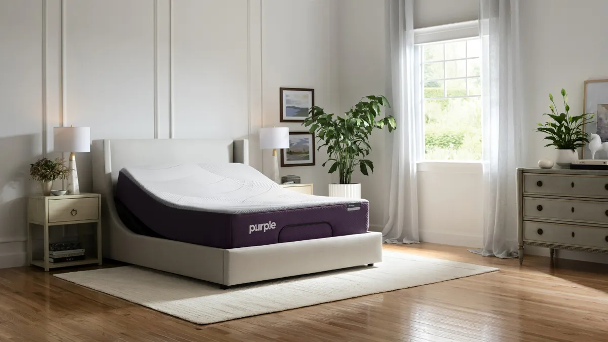 A Purple Innovation mattress.