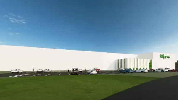 An illustration of the exterior of a MRF building